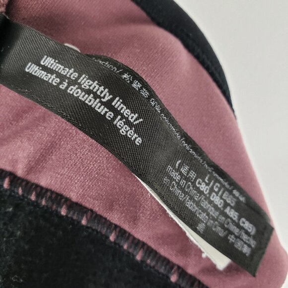 PINK Sport Victoria's Secret Sports Bra Racerback Plum No Padding Size Large - Picture 5 of 6